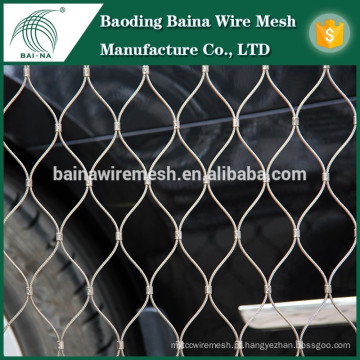 Venda quente de alta qualidade de aço inoxidável Wire Rope Fence Mesh Supplier